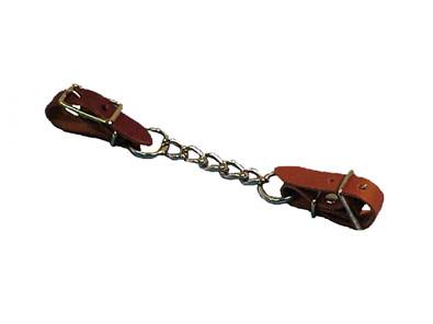 Metalab Curb Chain With Leather Straps