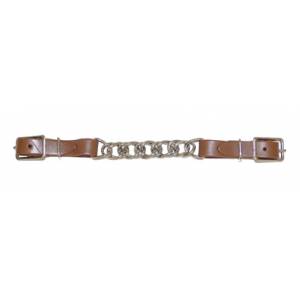 Metalab Curb Chain With Leather Strap