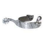 Francois Gauthier by Metalab Mens Stainless Steel Brushed Show Spurs