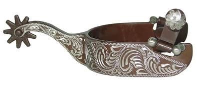 Metalab Antique Floral Engraved Spur