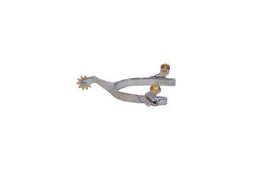 Metalab Mens Stock Spurs, Stainless Steel Western Roper