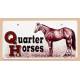 Gift Corral Quarter Horses Plastic License Plate