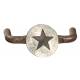 Gift Corral Brown Star Double Drawer Pull