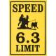 Speed Limit Roping Sign