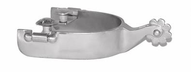 Metalab Mens Performer Stainless Steel Brushed Roping Spur