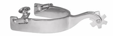 Metalab Mens Performer Stainless Steel Brushed Trainer Spur