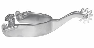 Metalab Mens Performer Stainless Steel Brushed Western Pleasure Spur