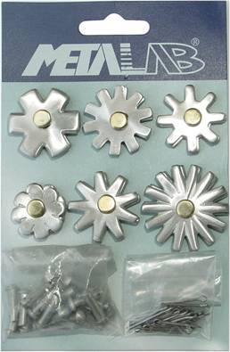 Metalab Stainless Steel Brushed Spur Rowels Card