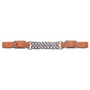 Weaver Leather Harness Leather Double Flat Link Chain Curb Strap 