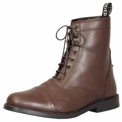 TuffRider Mens Barouque Lace Up Laced Paddock Boots 