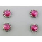 Finishing Touch Magnetic Tack Pin - Pink Stone