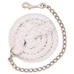 Weaver Cotton Lead Rope w/Nickel Plated Chain and Snap