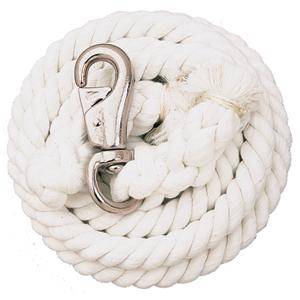 Weaver Cotton Lead Rope with Nickel Plated Bull Snap