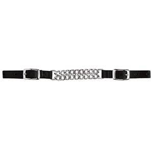 Weaver Nylon Curb Strap with Double Flat Link Chain