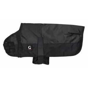 Gatsby 600D Ripstop Waterproof Dog Coat - Black / Black - Medium
