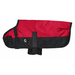 Gatsby 600D Ripstop Waterproof Dog Coat - Red / Black - X-Small