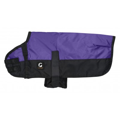 Gatsby 600D Ripstop Waterproof Dog Coat - Purple / Black - Medium