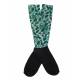 Lettia Palm Leaf Nylon Spandex Padded Sock