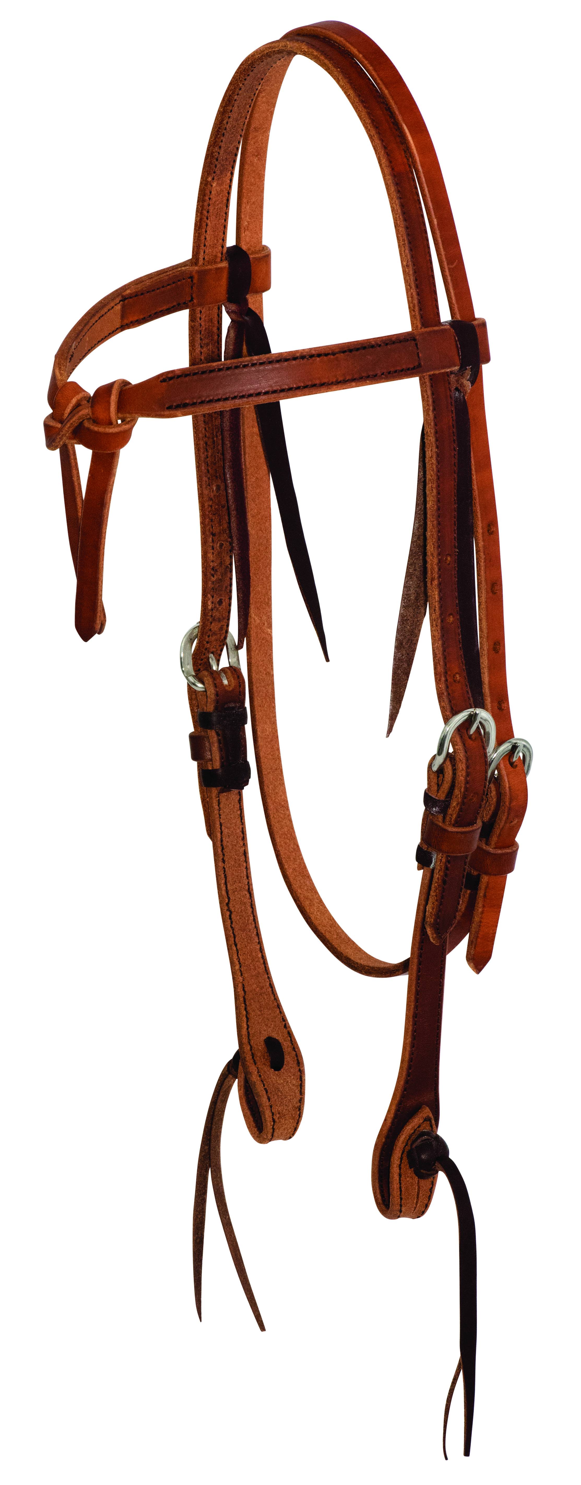Wildfire Saddlery Leather Tie Front Browband Headstall
