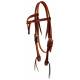 Wildfire Saddlery Leather Tie Front Browband Headstall