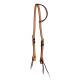 Wildfire Saddlery Rough Out Leather Twisted and Tied Single Ear Headstall