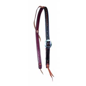 Wildfire Saddlery Leather Buckstitched Cowboy Knot Slip Ear Headstall