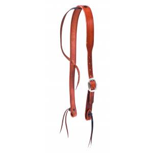 Wildfire Saddlery Harness Leather Cowboy Knot Slip Ear Headstall