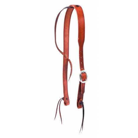 Wildfire Saddlery Harness Leather Cowboy Knot Slip Ear Headstall