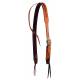 Wildfire Saddlery Leather Rough Out Buckstitched Cowboy Knot Slip Ear Headstall