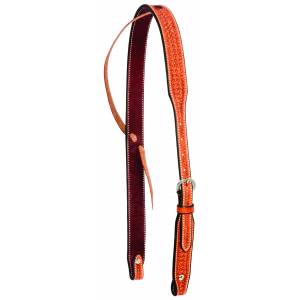 Wildfire Saddlery Leather Spider Stamped Slip Ear Headstall
