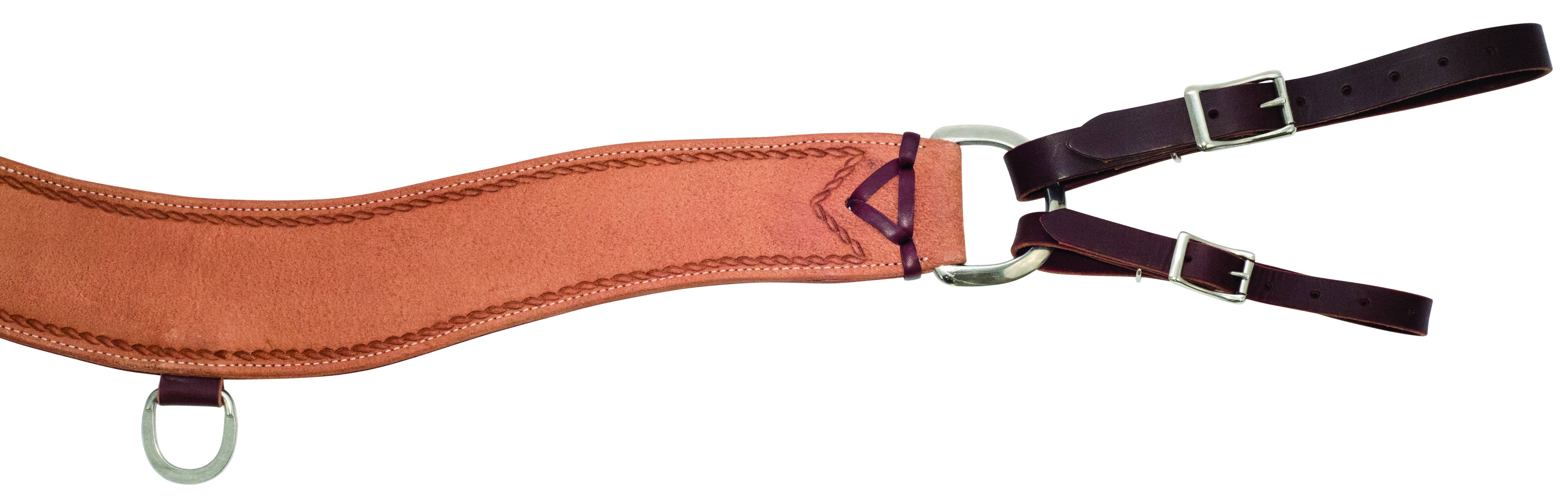 Wildfire Saddlery Leather Rough Out One Piece  Breast Collar