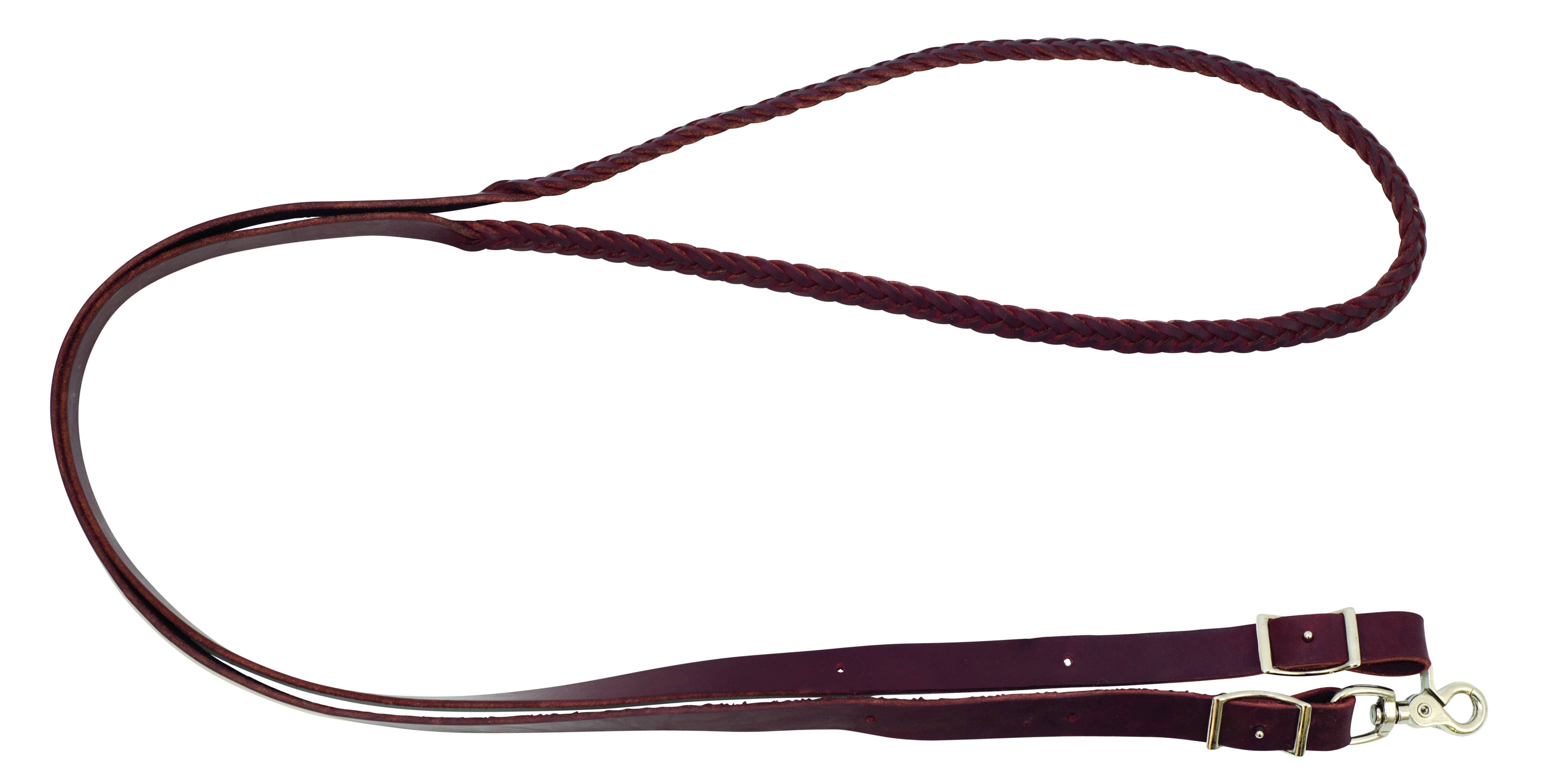 Wildfire Saddlery 5 Plait Leather Roping Reins