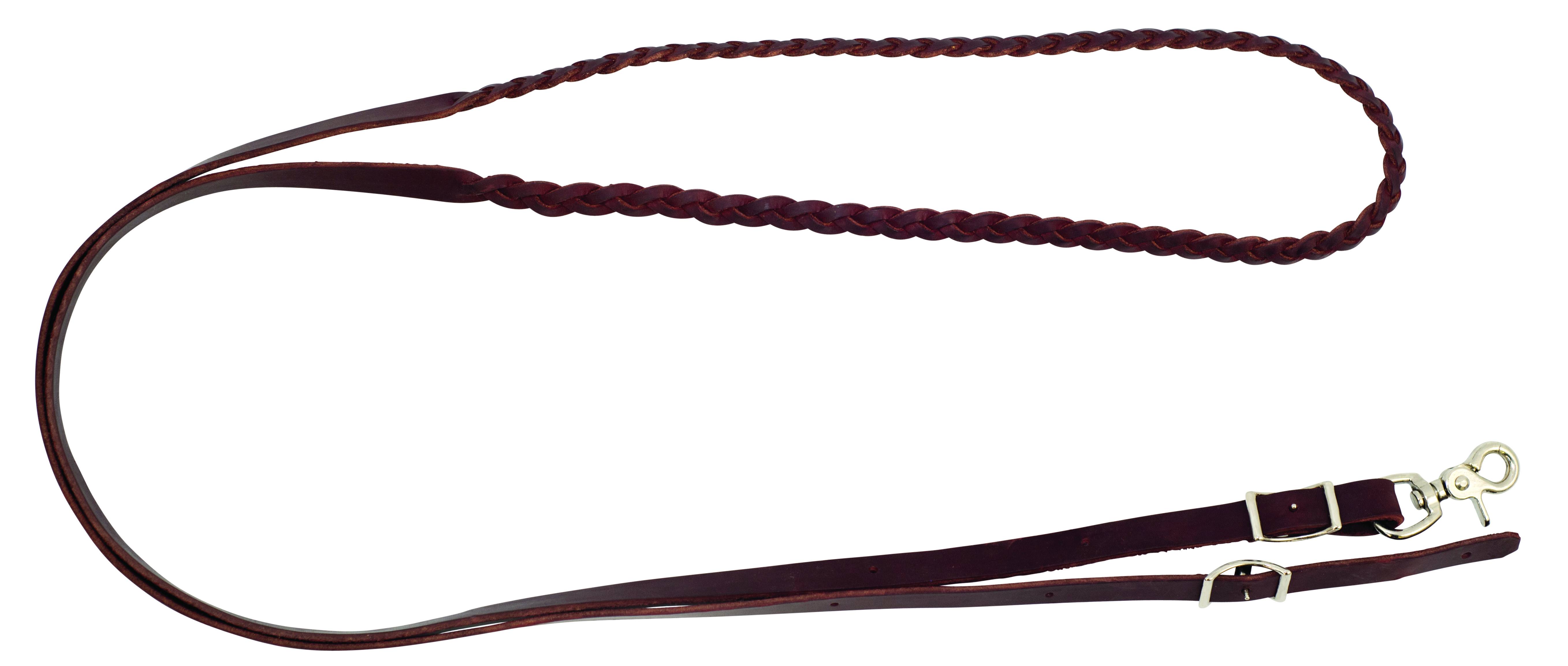 Wildfire Saddlery 3 Plait Leather Roping Reins