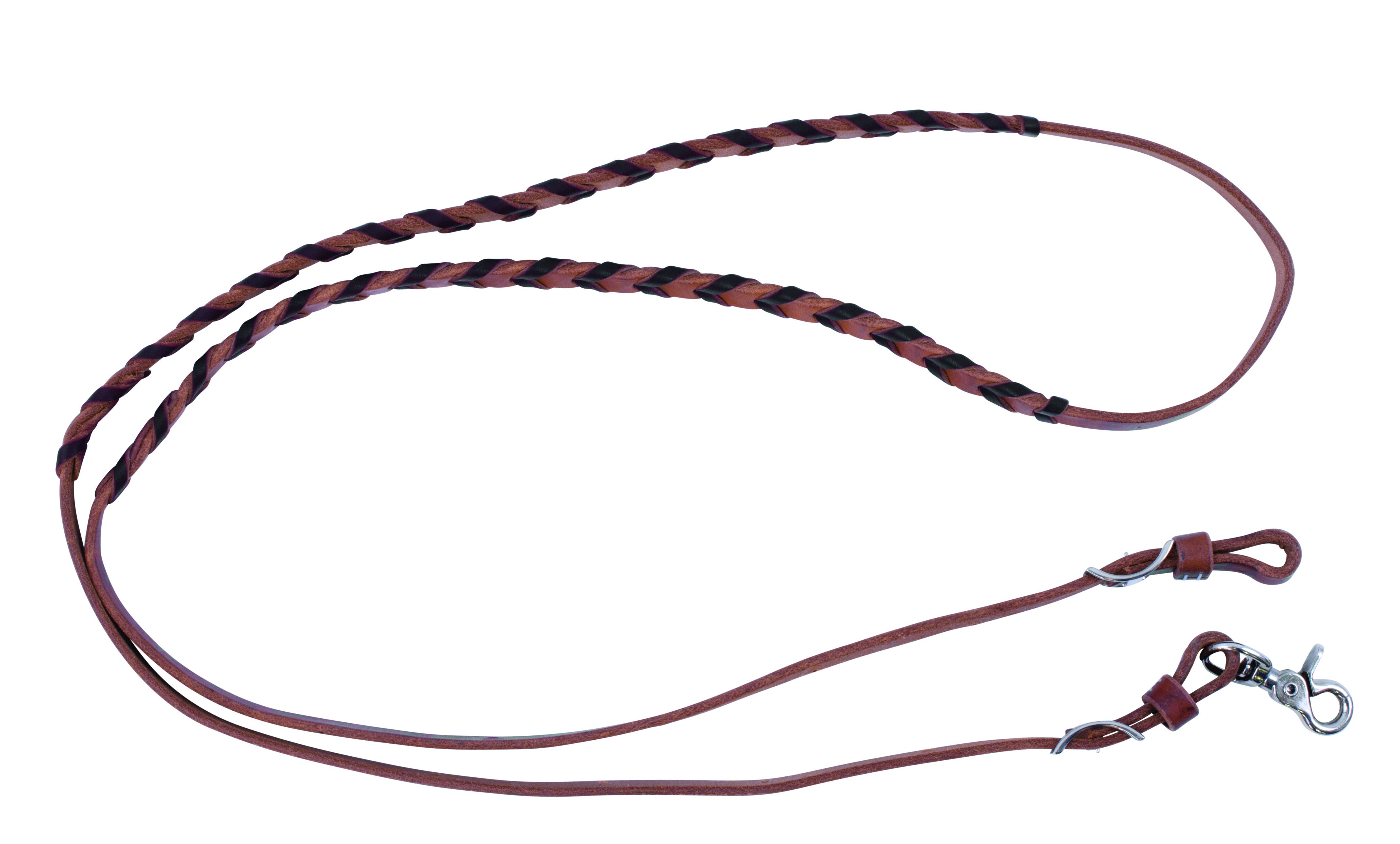 Wildfire Saddlery Latigo Laced Harness Leather Adjustable Barrel Racing Reins