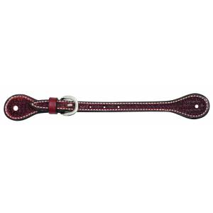 Wildfire Saddlery Leather Spider Stamp Spur Straps