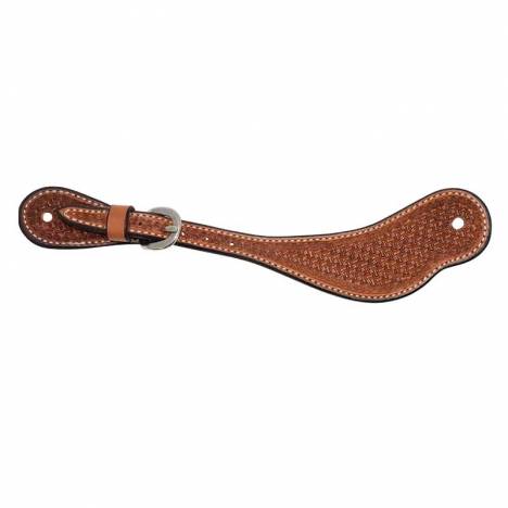 Wildfire Saddlery Youth Leather Spider Stamp Cowboy Spur Straps