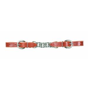 Wildfire Saddlery Harness Leather Flat Chain Curb Strap