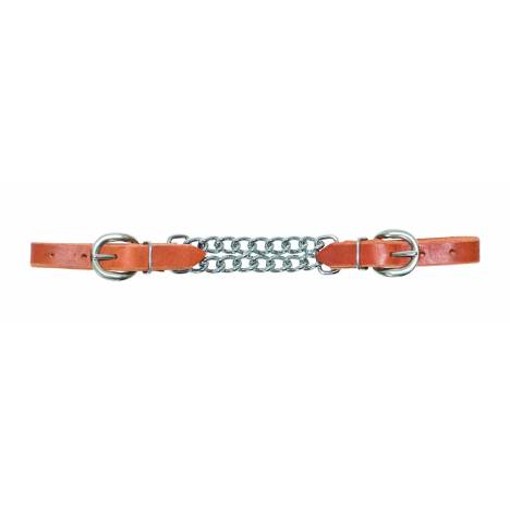 Wildfire Saddlery Harness Leather Double Chain Curb Strap