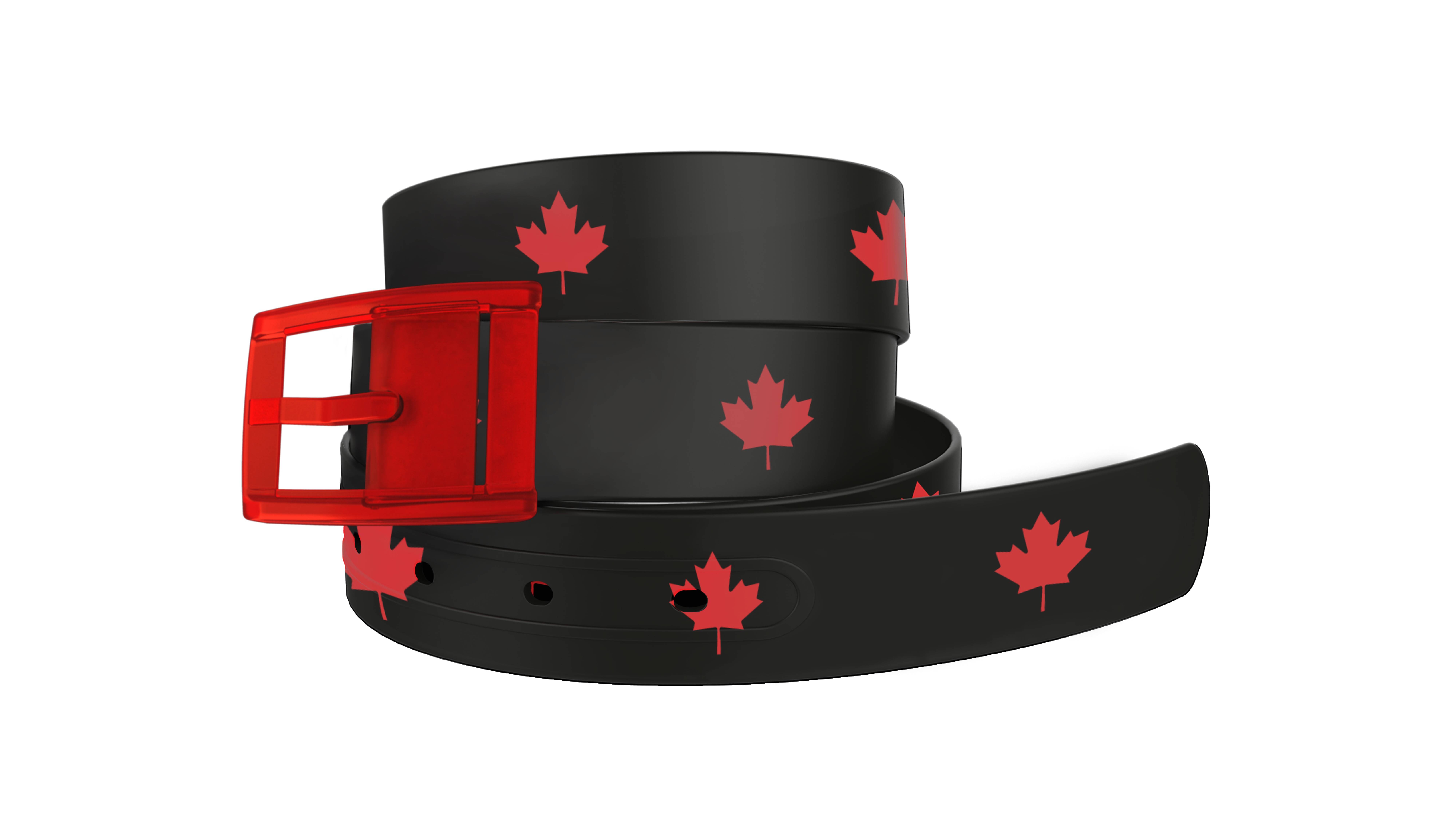 C4 Canada Black Belt with Red Buckle