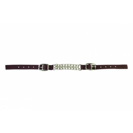 Western Poly Curb Strap with Double Chain