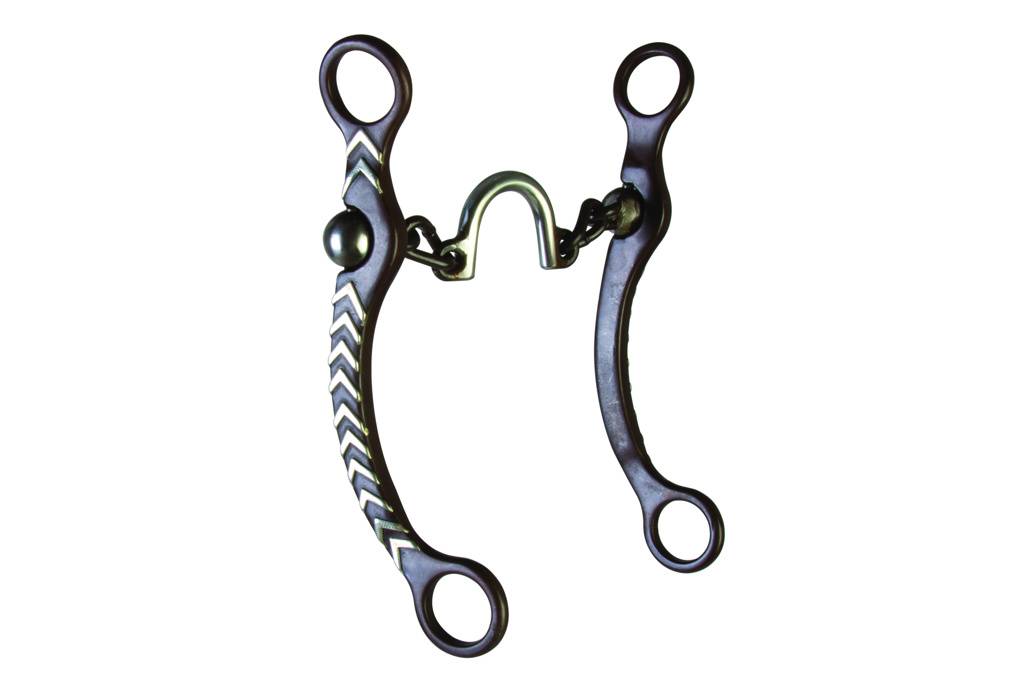 Western AT Arrow Ported Chain Long Shank Bit