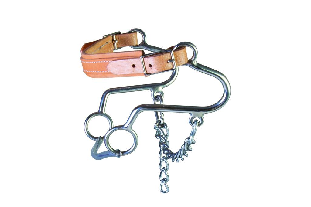 Western SS Leather Nose Little S Hackamore