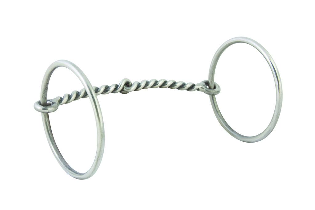 Western SS Twisted Wire Snaffle O-Ring Bit