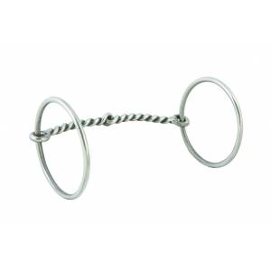 Western SS Twisted Wire Snaffle O-Ring Bit