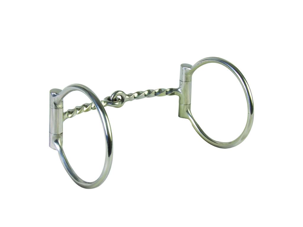 Western SS Twist Snaffle D-Ring Bit