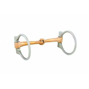 Western SS Copper Mouth Snaffle D-Ring Bit