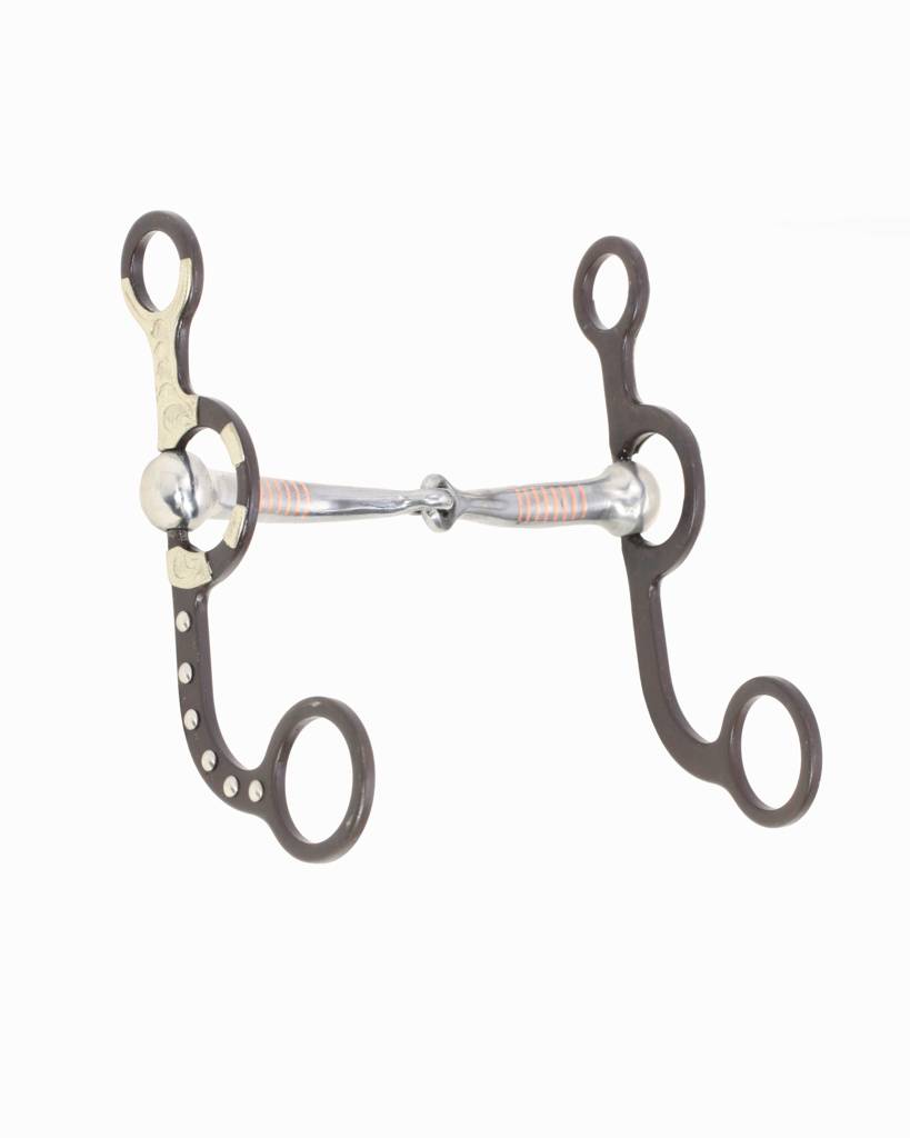 Western AT Silver Dot Snaffle Argentine Bit