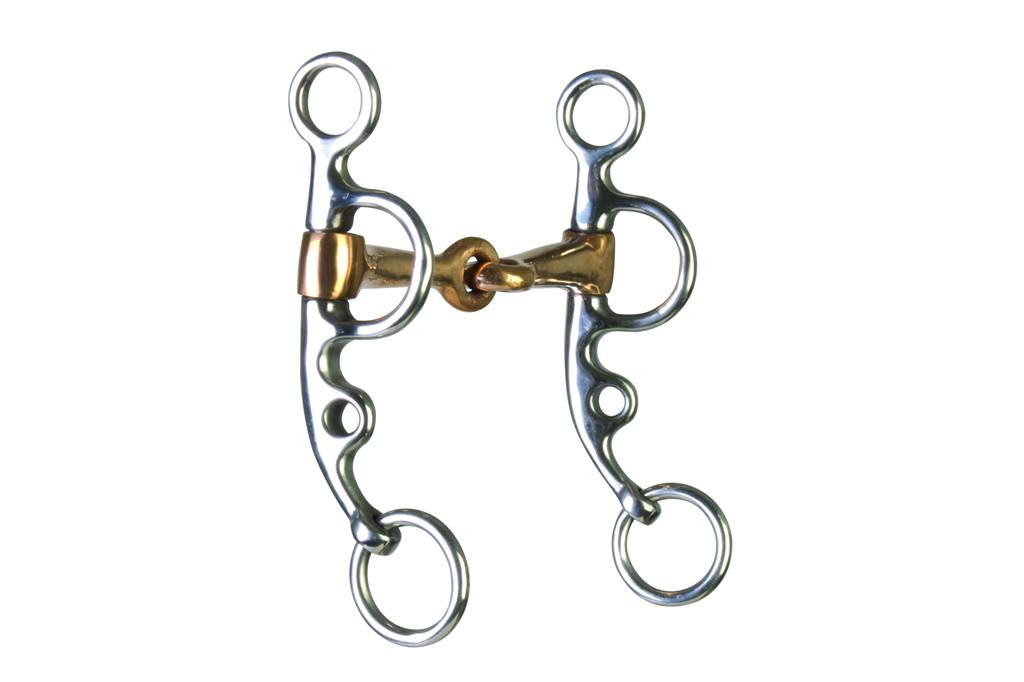 Western Copper Mouth Snaffle Argentine Bit