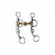Western Copper Mouth Snaffle Argentine Bit