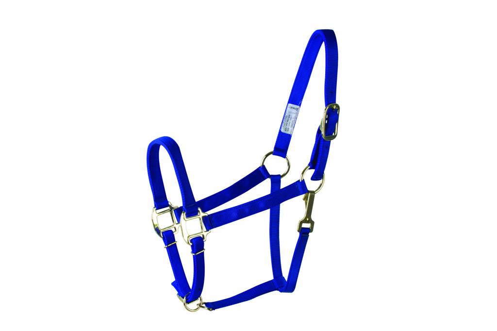 Deluxe 3-Ply Adjustable Nylon Halter with Snap